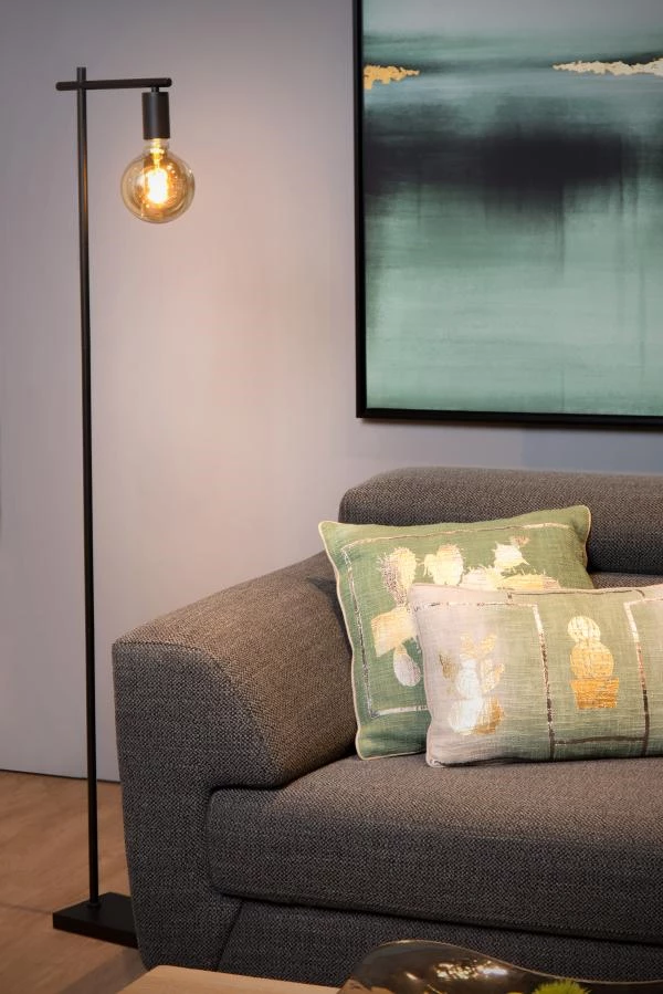 Lucide LEANNE - Floor lamp - 1xE27 - Black - atmosphere 2